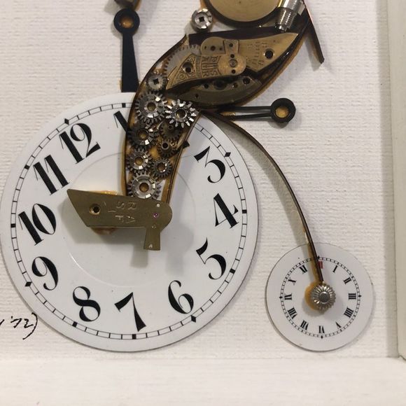 VINTAGE Original Metal Sculpture Folk Art in Frame. Artist is Roma. London 1972. - Picture 5 of 11